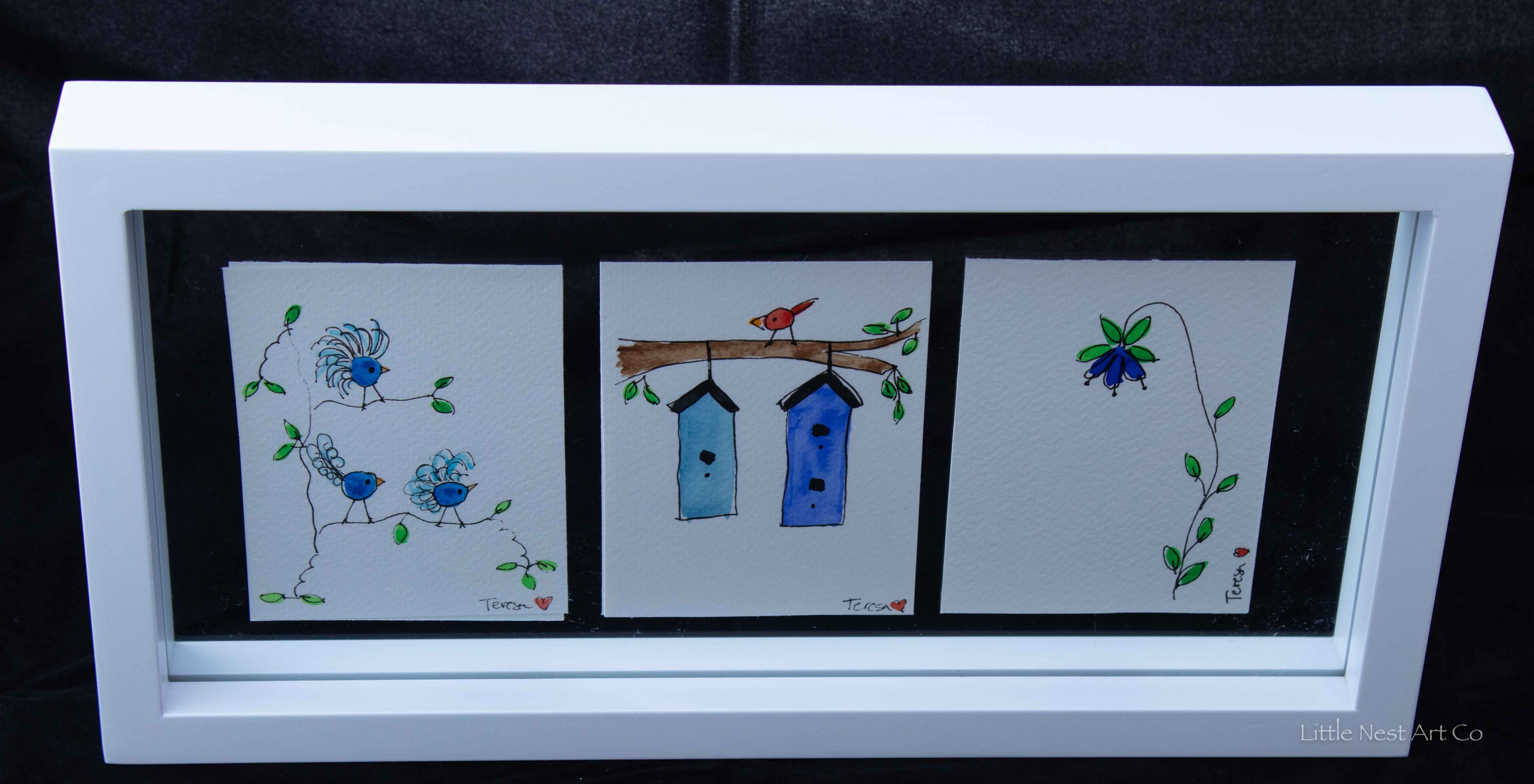Original 6x12 Watercolor Double Sided