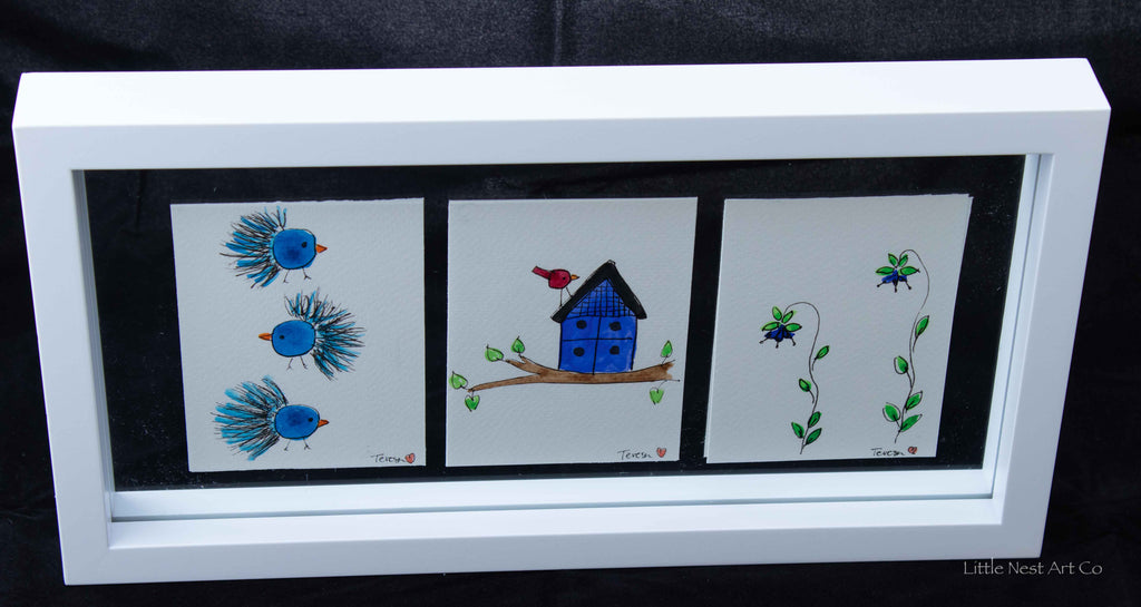Original 6x12 Watercolor Double Sided