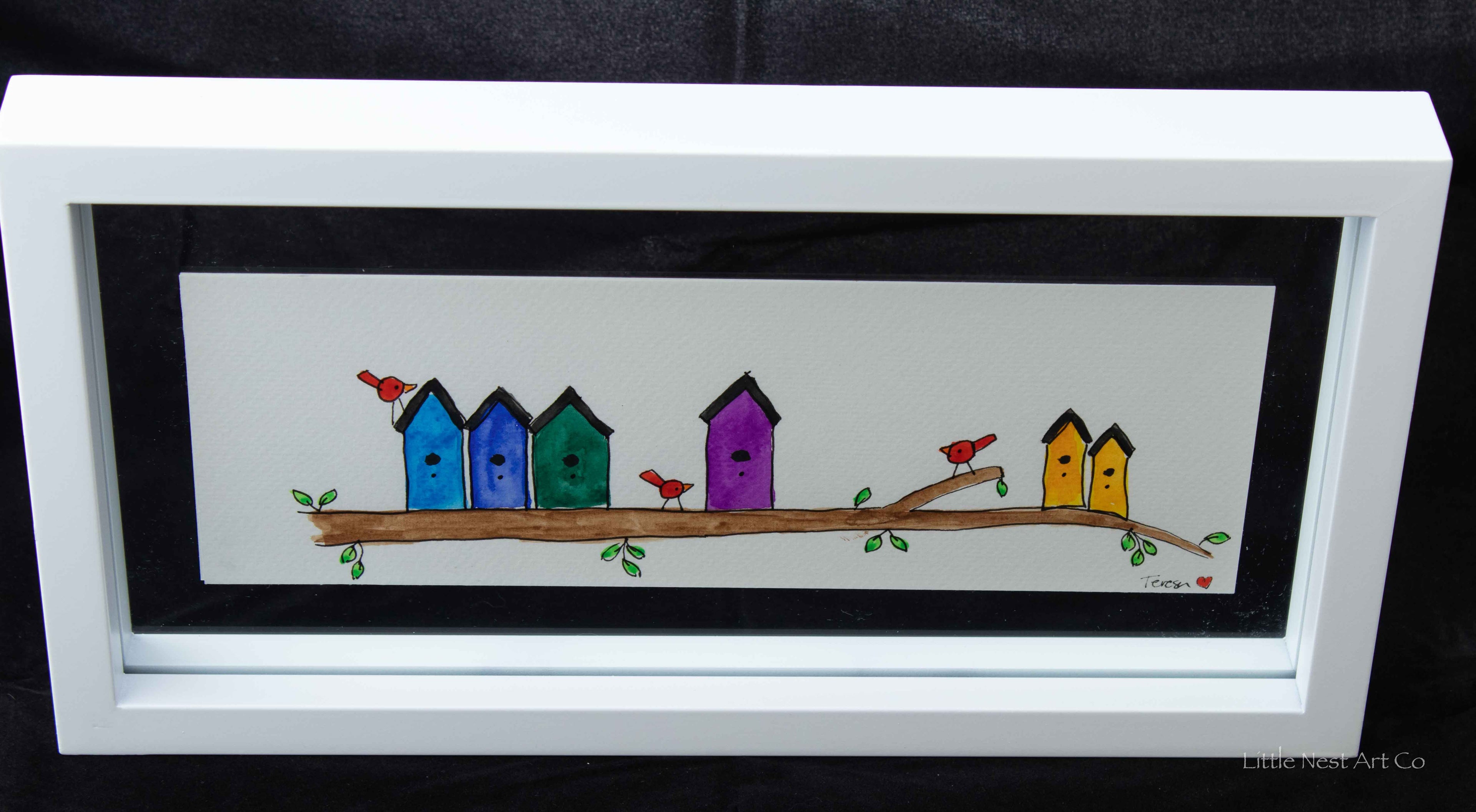 Original 6x12 Watercolor Double Sided