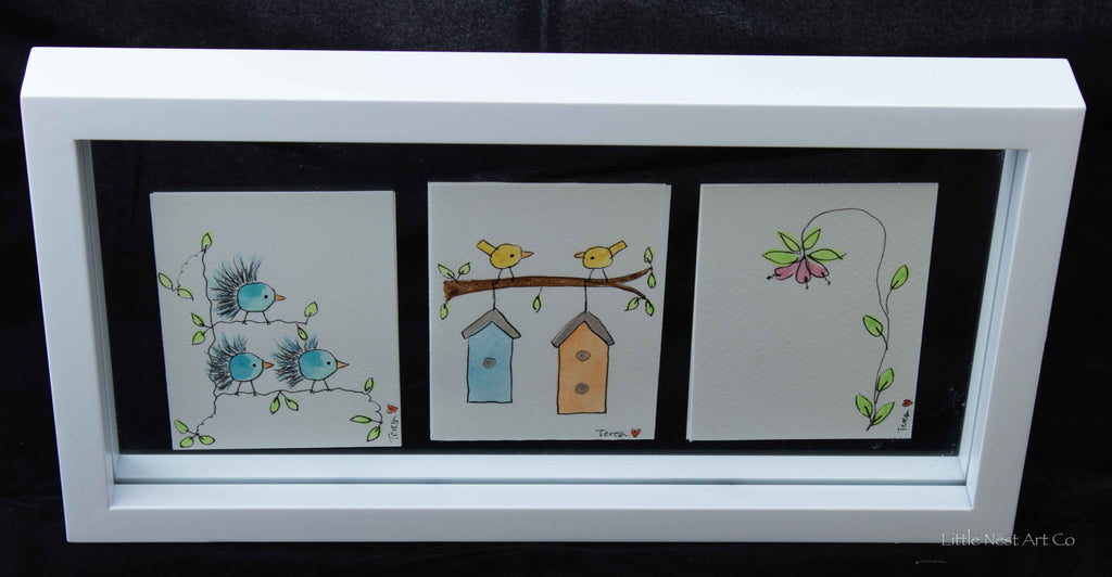Original 6x12 Watercolor Double Sided