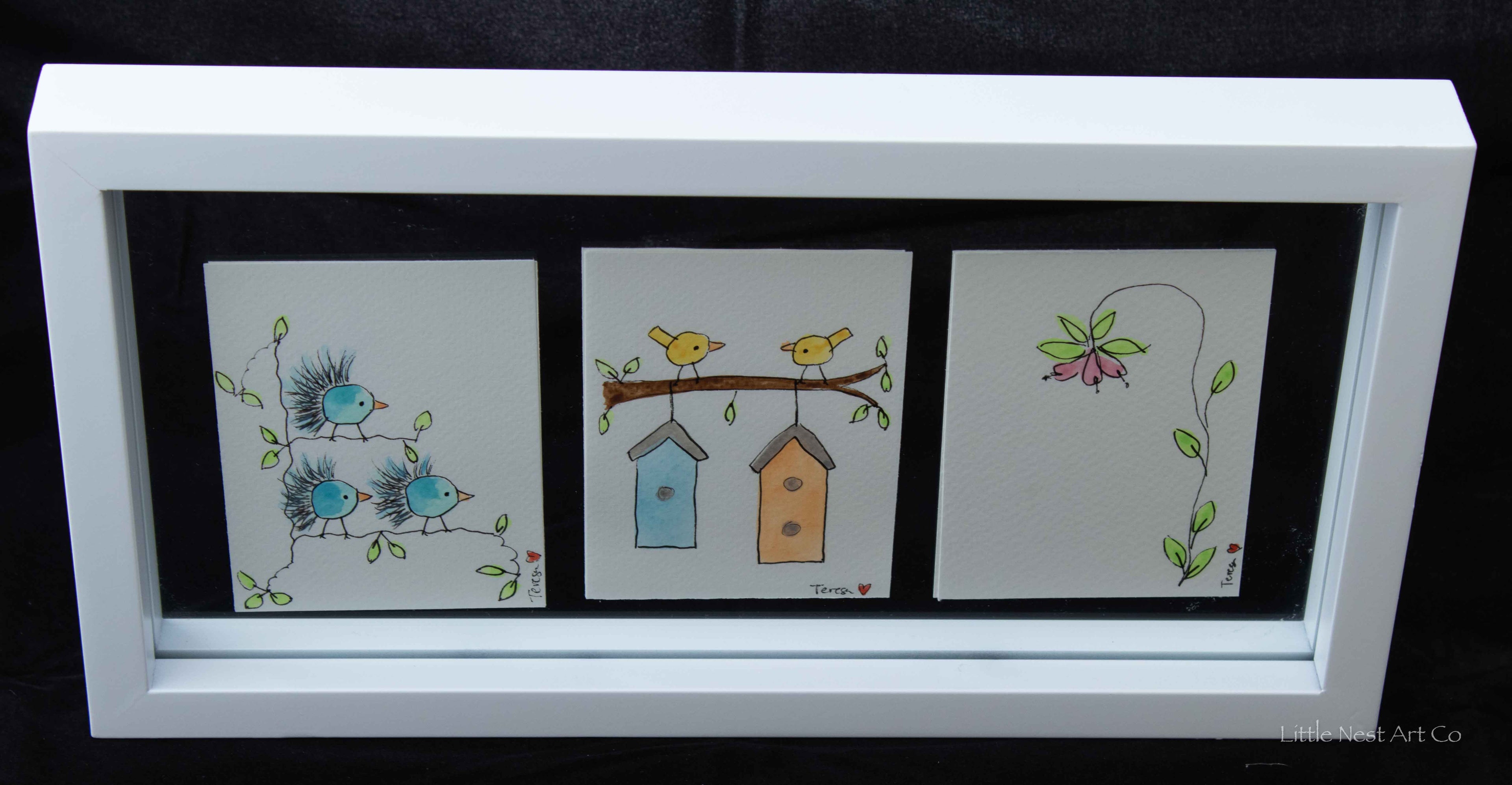 Original 6x12 Watercolor Double Sided
