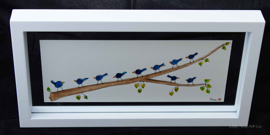 Original 6x12 Watercolor Double Sided