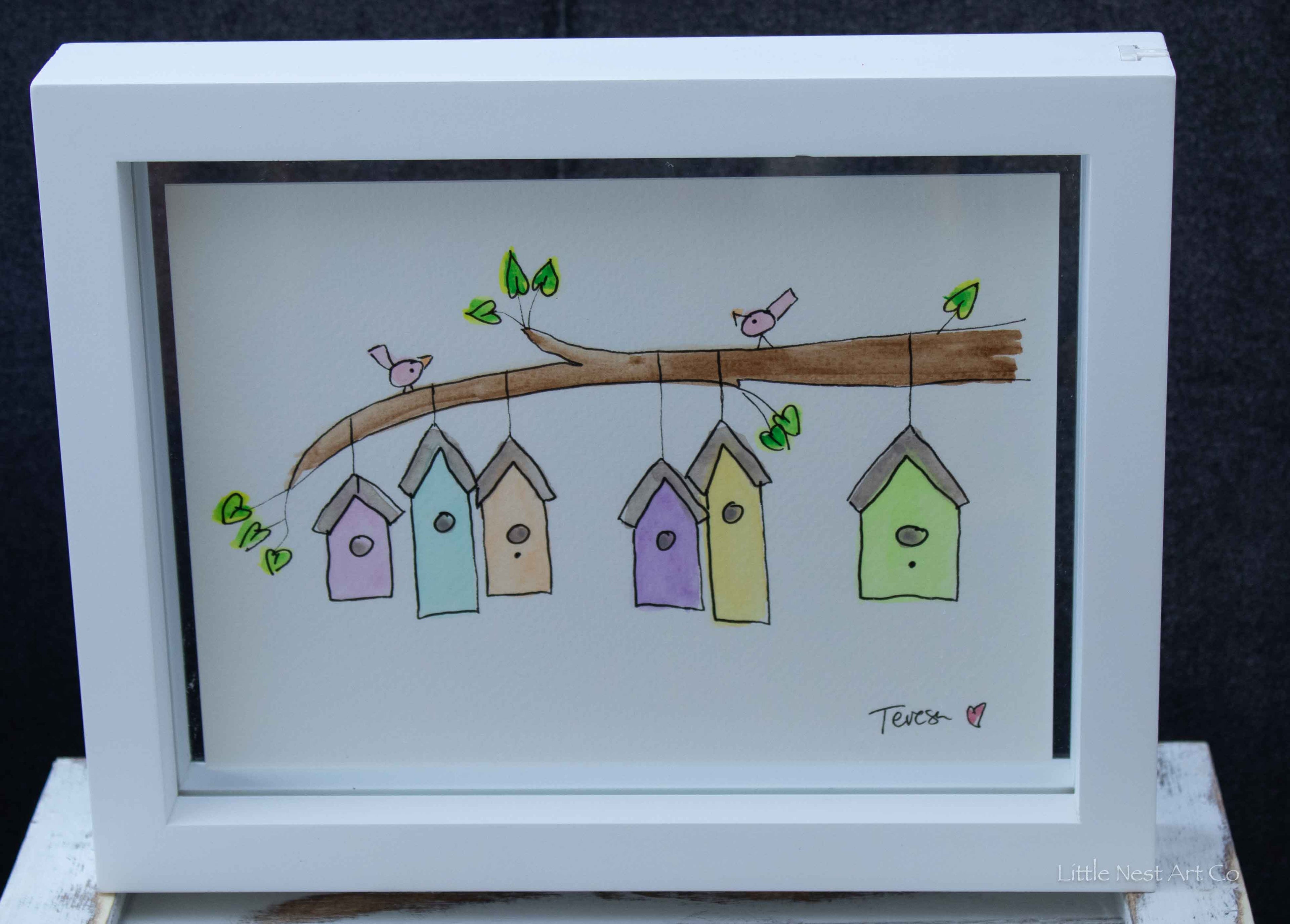 Original 6X8 Watercolor Double Sided