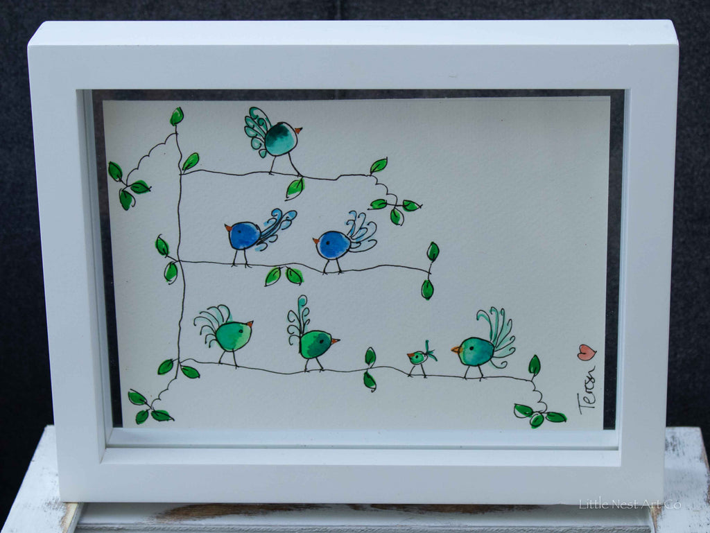 Original 6x8 Watercolor Double Sided