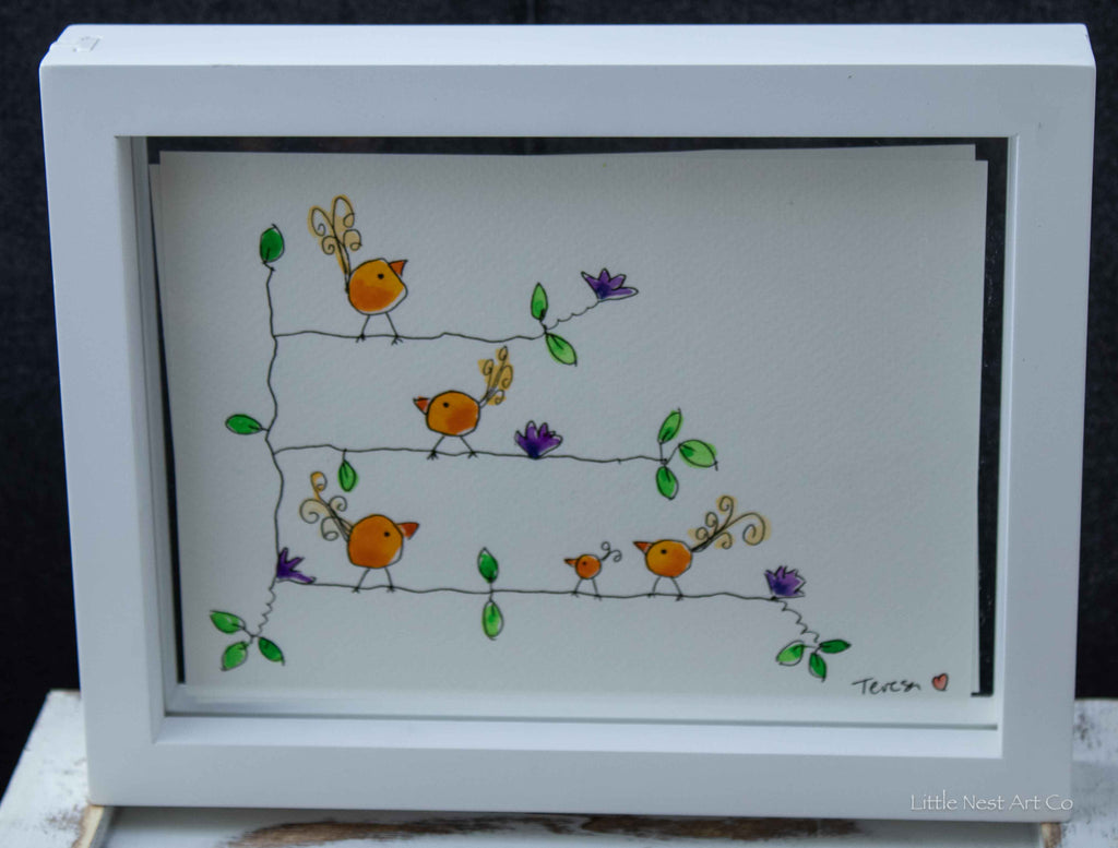 Original 6x8 Watercolor Double Sided