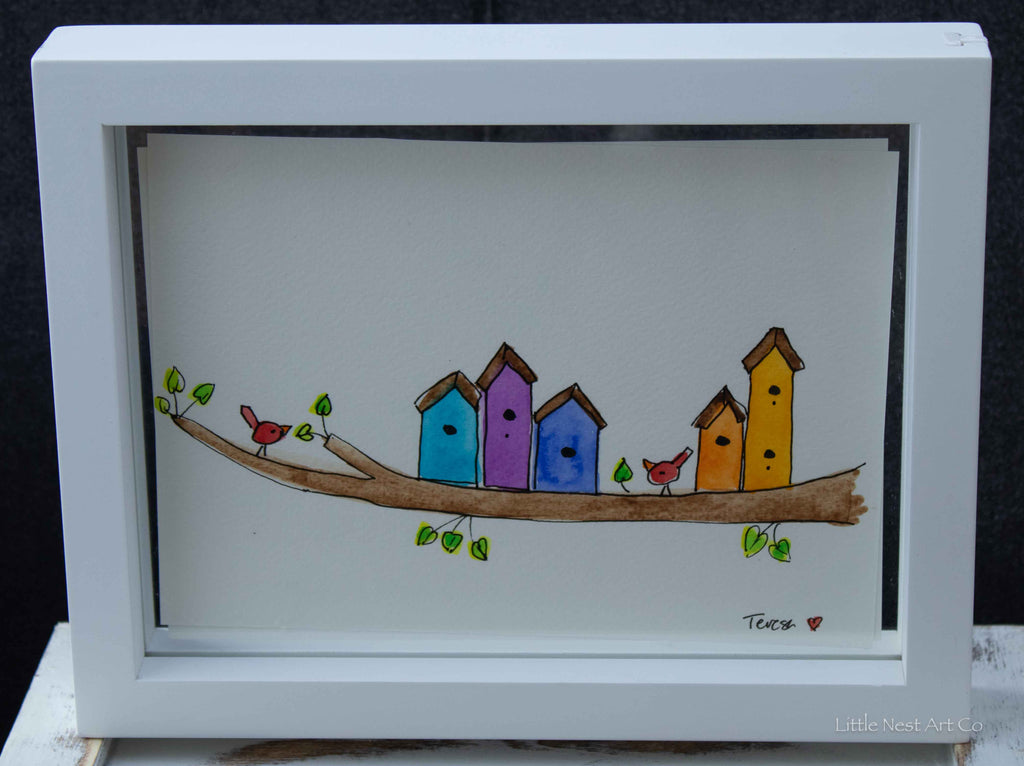 Original 6x8 Watercolor Double Sided