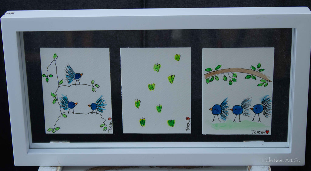 Original 6x12 Watercolor Double Sided