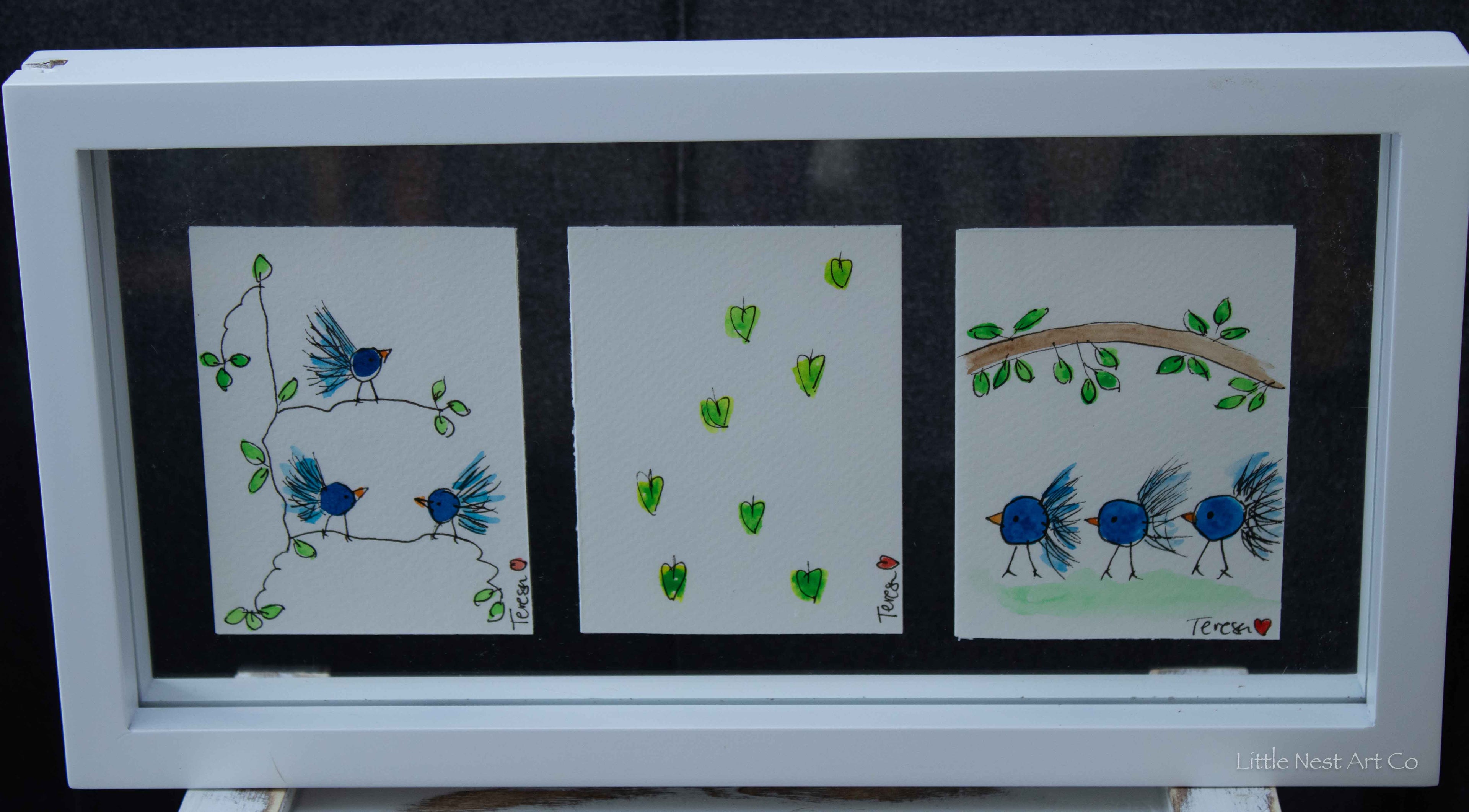 Original 6x12 Watercolor Double Sided