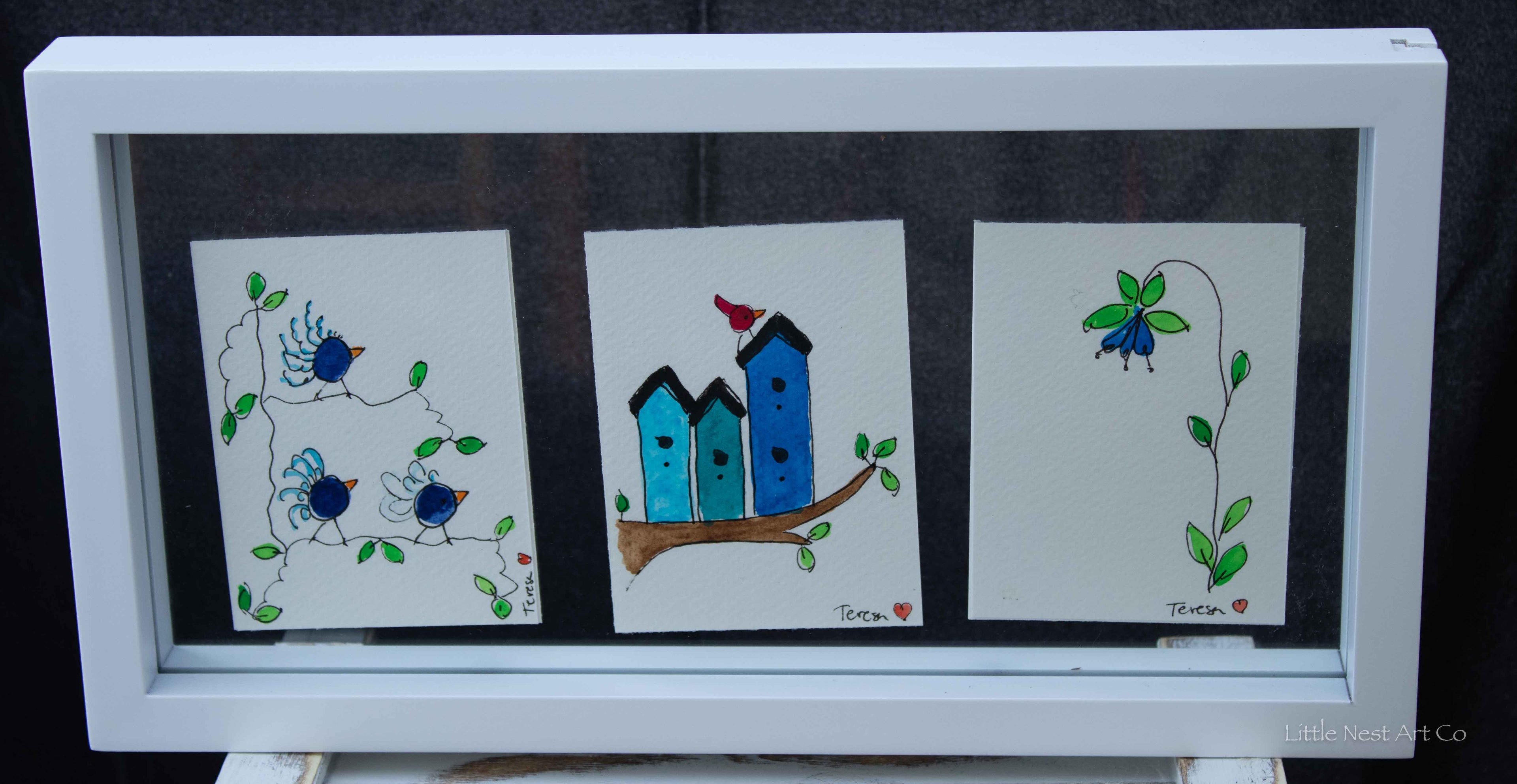 Original 6x12 Watercolor Double Sided