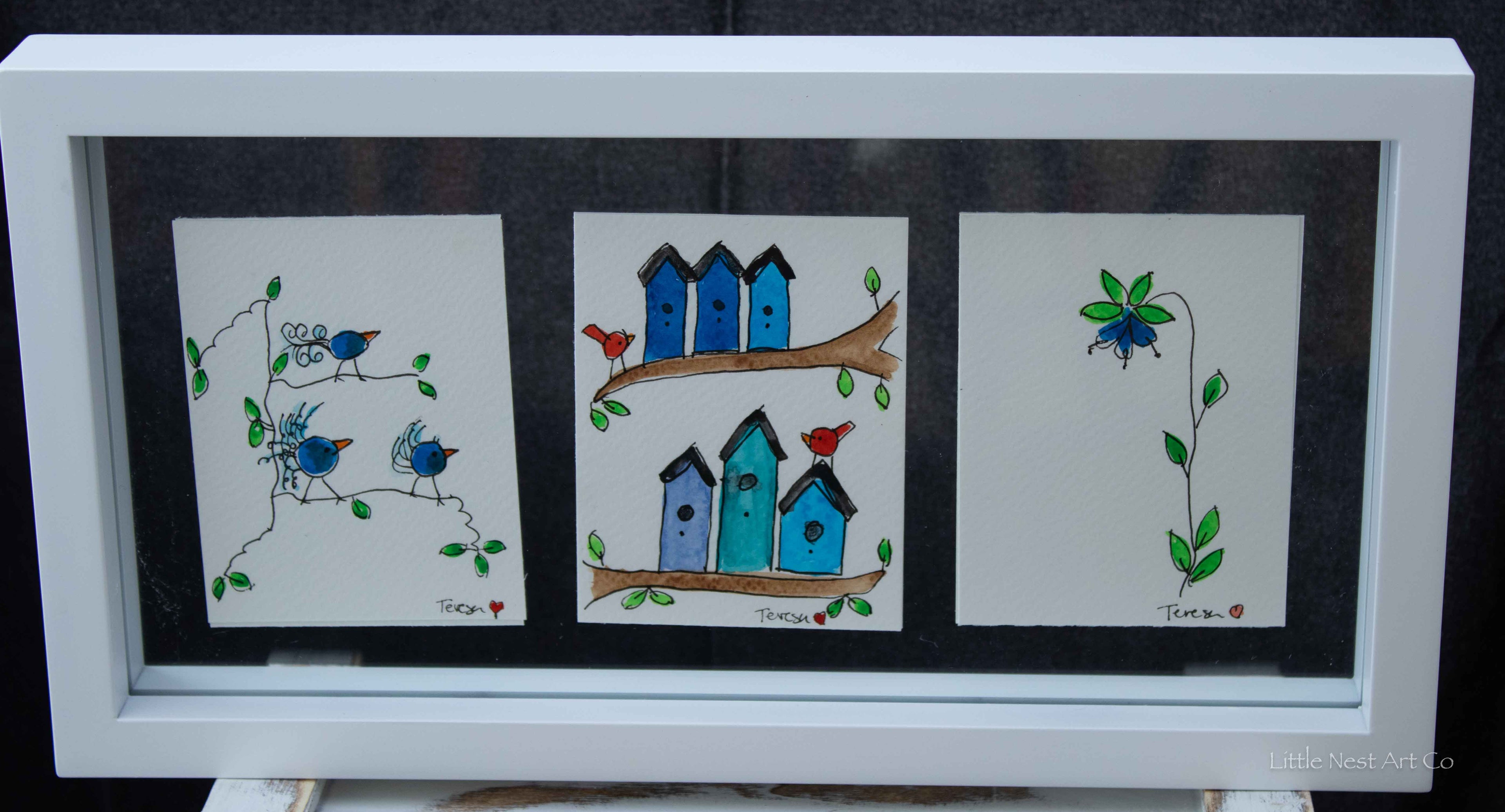 Original 6x12 Watercolor Double Sided
