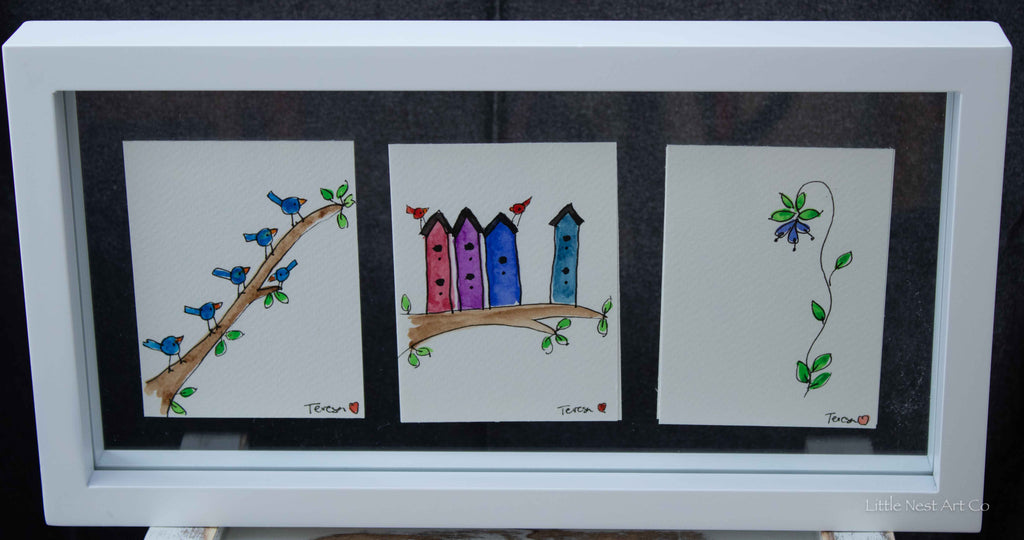 Original 6x12 Watercolor Double Sided