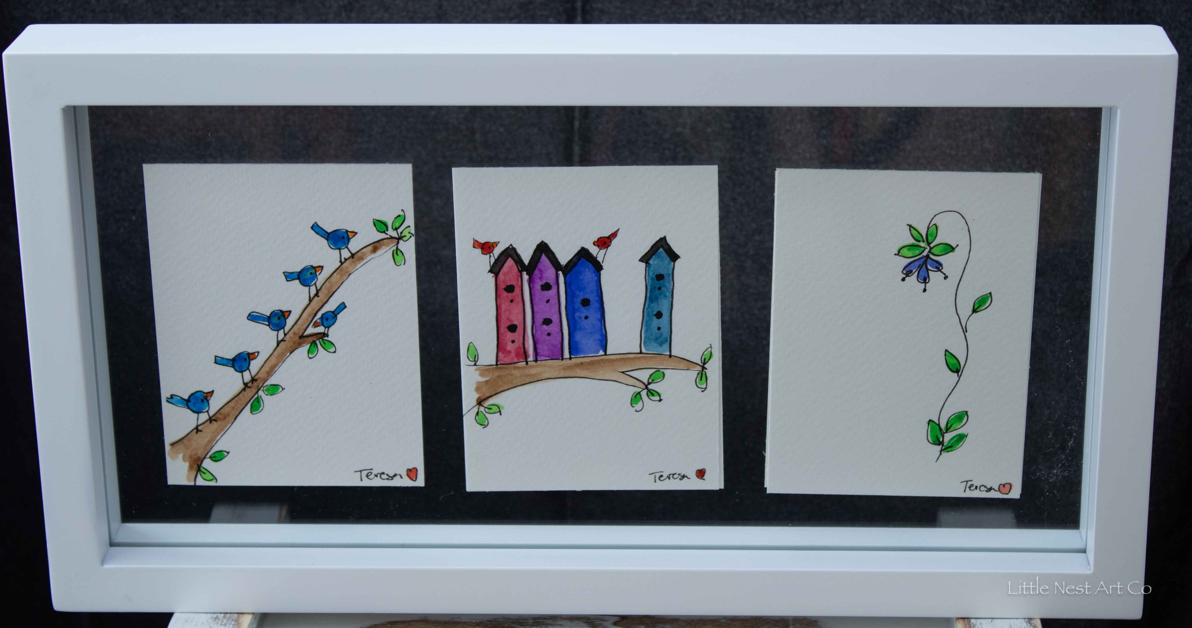 Original 6x12 Watercolor Double Sided